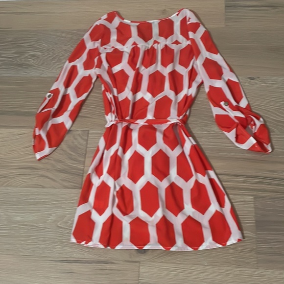 Cremieux Orange patterned dress - Picture 2 of 3